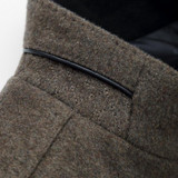 KOLMAKOV 2017 new winter high quality Men's business casual stand collar trench coat,fashion 50% Woolen windbreaker jacket coats