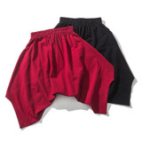 Big Size M-5XL 2017 Summer Men Short Casual Pant Nepal Style Loose Skirt Trousers Male Loose Linen Harem Pants