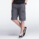 Big size calf-length pants male male cotton bags overalls casual pants plus size men XL cargo pants trousers
