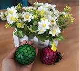 Big Size 6cm! Grape Ball Mesh Squish Morph Ball Squishy Tricky Nausea Toy Squeeze Pinch Toy Gags Practical Jokes Decompression