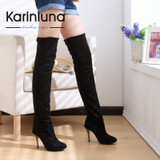 Big Size 34-43 High Heels Women Boots Over the Knee High Boots Party Sexy Lady Fashion Winter Woman Shoes Brand New