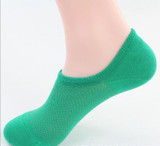 Big size 14pcs=7 pairs/lot Bamboo fiber Womens invisible Socks anti- slip Free Shipping net EU size 38-42 US 7-9 Plus