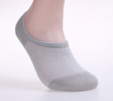 Big size 14pcs=7 pairs/lot Bamboo fiber Womens invisible Socks anti- slip Free Shipping net EU size 38-42 US 7-9 Plus