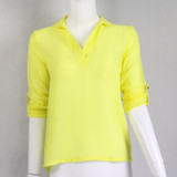 Big Sale Long Sleeve Women Chiffon Blouses Casual Shirts Thin Women Tops Blusas Solid Ladies Cheap Clothes China Spring Summer