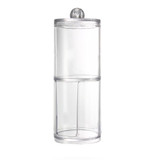 Big Promotion Acrylic Cotton Swab Organizer Box Portable Round Container Storage Case Make up Cotton Pads Q-tip Box For Home