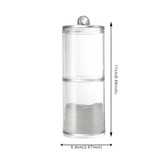 Big Promotion Acrylic Cotton Swab Organizer Box Portable Round Container Storage Case Make up Cotton Pads Q-tip Box For Home