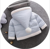 Hot Sale Warm Winter Baby Girls Outerwear With Fleece Thicken With Hooded Baby Girls Parkas Children's Cotton-padded Clothes