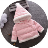 Hot Sale Warm Winter Baby Girls Outerwear With Fleece Thicken With Hooded Baby Girls Parkas Children's Cotton-padded Clothes