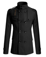 Hot Sale Trench Coat Men Double Breasted British Style Cashmere Mens Trench Coats High Quality Woolen Jacket Mid Long Overcoat