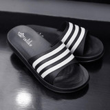 Hot Sale Summer Slipper Men EVA Beach Slippers Mens Flip Flops Fashion with Stripe Bars Black and White Casual Sandalias Hombre