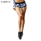 Hot Sale QIYUN.Z Drawstring Shorts Women Casual Loose Cotton Contrast Binding Side Split Elastic Waist Short Femme Fitness