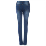 Hot Sale Push Up Jeans Woman Pencil Pants Vintage High Waist Jeans Women Casual Stretch Skinny Jeans Femme light blue