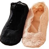 2017 Lady Must Have "Fashion Women's Cotton Lace Antiskid Invisible Liner Low Cut Socks Lady Girl Women Summer Socks 1 Pair W004