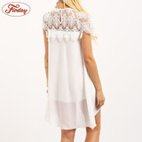 2017 Lace Ruffles Chiffon Maxi Dresses O Neck Beach Summer Dress Sexy Backless Women Dress Plus Size