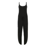 2017 KSFS Fashion Summer Rompers Womens Jumpsuit Sexy Spaghetti Strap Sleeveless Split Overalls Long Playsuit S-5XL Black Grey