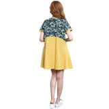 2017 Korea New Summer dress Cotton Linen Fashion Ladies O-neck loose Plus Size Printing women dress Female Vestidos Robe