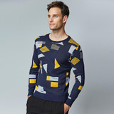 2017 Knitted Sweater Men 100% Cotton Winter Casual Pullover Brand Clothing O-neck Long Sleeve Pullovers for Solid Mens Sweaters