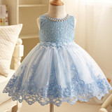2017 Kids Tutu Birthday Princess Party Dress for Girls Infant Lace Children Bridesmaid Elegant Dress for Girl baby Girls Clothes