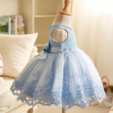 2017 Kids Tutu Birthday Princess Party Dress for Girls Infant Lace Children Bridesmaid Elegant Dress for Girl baby Girls Clothes