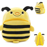 2017 Kids Infantile Mochila Soft Nap Cloth Backpacks Little Bee Plush Backpacks Mini Preschool Backpack Kindergarten School Bags