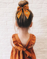 2017 Kids Dresses Summer Girl Clothes Ins Girls Pumpkin Color Vest Dress Girl Clothes Backless Girl Party Dress Children Dresses