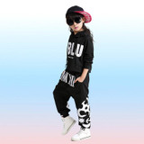 2017 Fashion Children Jazz Dance Clothing Boys Girls Street Dance Hip Hop Dance Costumes Kids Performance Clothes Sets YL470