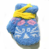 2017 Fashion Children Boy Girls Gloves Kids Coral Fleece Cute Cartoon Cat Halter Pack Gloves Warm Winter Mittens Kid Accessories