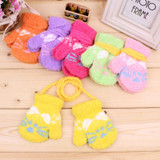 2017 Fashion Children Boy Girls Gloves Kids Coral Fleece Cute Cartoon Cat Halter Pack Gloves Warm Winter Mittens Kid Accessories