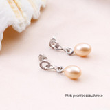 2017 Fashion Beautiful freshwater pearl earring jewelry women 925 sterling silver,white natural pearl jewelry for women gift 2017 Fashion Beautiful freshwater pearl earring jewelry women 925 sterling silver,white natural pearl jewelry for women gift