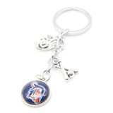 2017 Fashion Baseball Key Chain MLB Detroit Tige Charm Keychain Party Wedding Birthday Keyrings Gifts Car Keyring for Women Men
