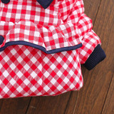 2017 Fashion Baby Girl Winter Coat clothes Cotton Bow Hooded Coat Thick Warm Outwear Clothes baby girl clothes baby Clothing