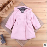 2017 Fashion Baby Fall Jackets Long-Sleeved Toddler Girl Baby Coat Spring Flowers Lining Cotton Hooded Jacket Baby Girl Clothes