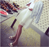 Stylish Women High Waisted Pleated Floral Short Mini Skirt Skater Flared Skirt