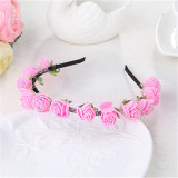 Stylish Flower Garland Floral Bridal Headband Hairband Wedding Prom Lace Flower headband Hair Accessories for Gift New Arrival