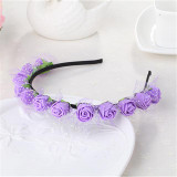 Stylish Flower Garland Floral Bridal Headband Hairband Wedding Prom Lace Flower headband Hair Accessories for Gift New Arrival