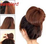 Stylish 3 Pcs Sponge Women Hair Bun Ring Donut Shaper Hair Styler Maker for Girl 3 Sizes Elastic Hairbands