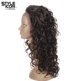 Styleicon Malaysian Virgin Hair Lace Front Human Hair Wigs Color 1B And F1B/33 Wavy Hair Wigs 18 Inch Long Free Shipping