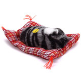 Stuffed Toys Lovely Simulation Animal Doll Plush Sleeping Cats Toy with Sound Kids Toy Decorations Birthday Gift For Children Stuffed Toys Lovely Simulation Animal Doll Plush Sleeping Cats Toy with Sound Kids Toy Decorations Birthday Gift For Children