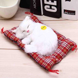 Stuffed Toys Lovely Simulation Animal Doll Plush Sleeping Cats Toy with Sound Kids Toy Decorations Birthday Gift For Children Stuffed Toys Lovely Simulation Animal Doll Plush Sleeping Cats Toy with Sound Kids Toy Decorations Birthday Gift For Children