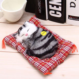 Stuffed Toys Lovely Simulation Animal Doll Plush Sleeping Cats Toy with Sound Kids Toy Decorations Birthday Gift For Children Stuffed Toys Lovely Simulation Animal Doll Plush Sleeping Cats Toy with Sound Kids Toy Decorations Birthday Gift For Children