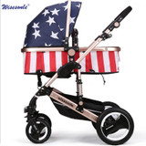 Stroller free shipping certification 3 year warranty baby stroller 0 - 3 years Multi-color choices Natural Rubber Four Wheel