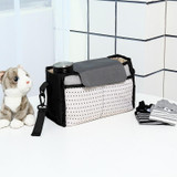 Stroller Hanging Bag Bottle Diaper Organizer Bag For Baby Carriage Multifunctional Storage Bag For Baby Prams 16x33x13.5cm