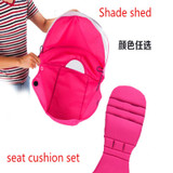 Stroller Accessories for Baby stroller Seat + Sun Shade Cover Pram Buggies Organizer Cushion Pad Sunshade Canopy