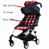 Stroller Accessories for Baby stroller Seat + Sun Shade Cover Pram Buggies Organizer Cushion Pad Sunshade Canopy