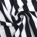 Striped Navy V neck Summer Dresses Casual Bodycon Knee-Length Summer Dress Women Clothes