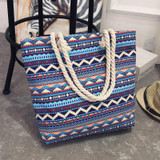 Stripe Black Handbag Summer Beach Bag Canvas Tote Bags Canvas Woman Shopping Bag Women Cheap Hand Bags Shoulder Sac a Main