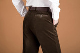 Stretch corduroy trousers spring and autumn fashion men's casual pants trousers middle-aged men's corduroy pants Straight loose