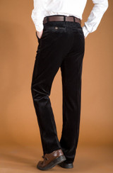Stretch corduroy trousers spring and autumn fashion men's casual pants trousers middle-aged men's corduroy pants Straight loose