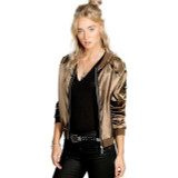 Streetwear Padded Bomber Jacket Women Satin Solid Slim Thin Zipper Coat Women jacket chaquetas mujer