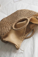 Chicnico Fashion Hand-woven Straw Tote Bag